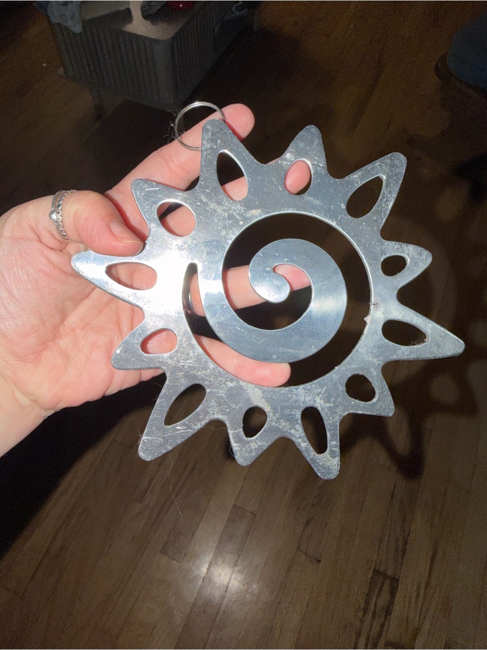 Copco Vintage Copco Cast Aluminum Sun Trivet Vintage Cast Aluminum Sun Trivet in